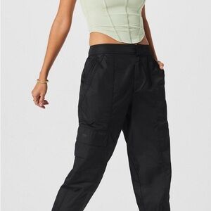 Fabletics Black Cargo Jogger